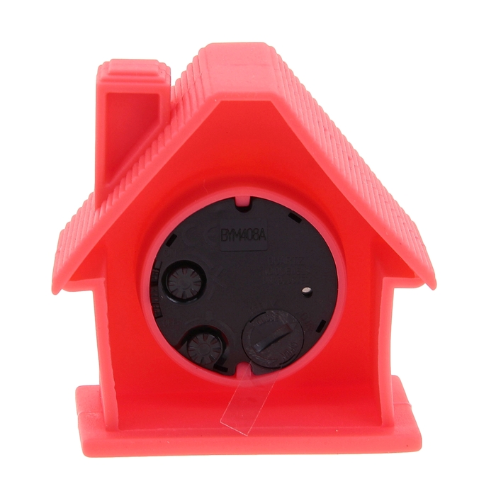 Будильник детский "Кирпичный дом", красный, 8х4 см