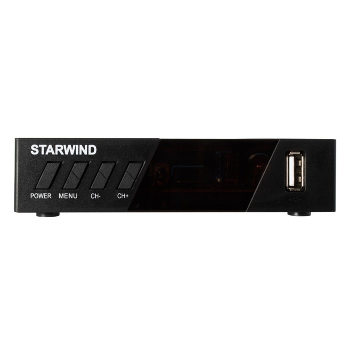 Ресивер DVB-T2 Starwind CT-140 черный цена и фото