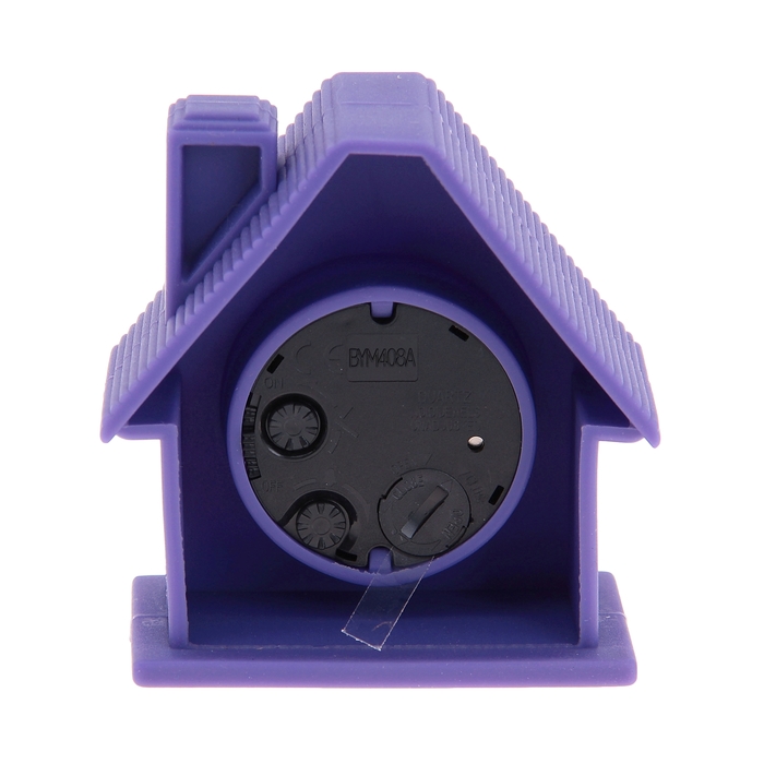 Будильник детский "Кирпичный дом", фиолетовый, 8х4 см