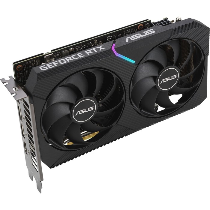 

Видеокарта Asus PCI-E 4.0 DUAL-RTX3060-O8G NVIDIA GeForce RTX 3060 8192Mb 128 GDDR6 1837/150 10044
