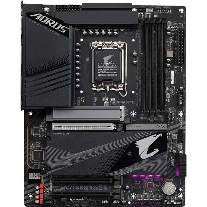 

Материнская плата Gigabyte Z790 AORUS ELITE DDR4 Soc-1700 Intel Z790 4xDDR4 ATX AC`97 8ch(7. 10044