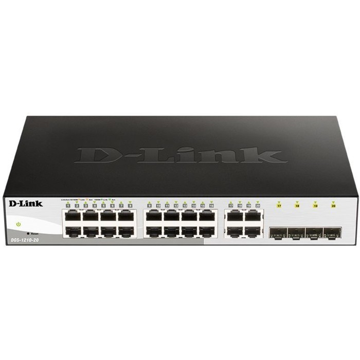 

Коммутатор D-Link DGS-1210-20/F 16G настраиваемый