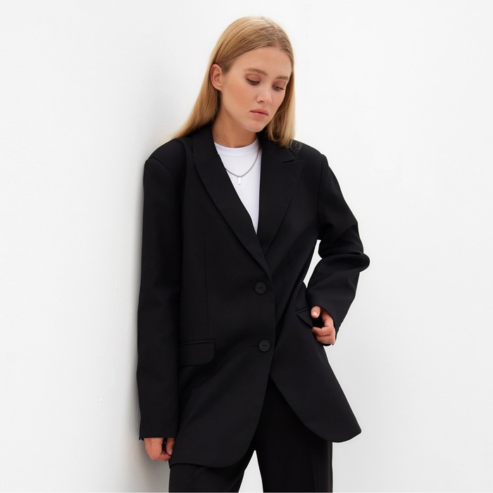Пиджак женский MINAKU: Classic, цвет чёрный, размер 42-44 пиджак панинтер 42 44 размер