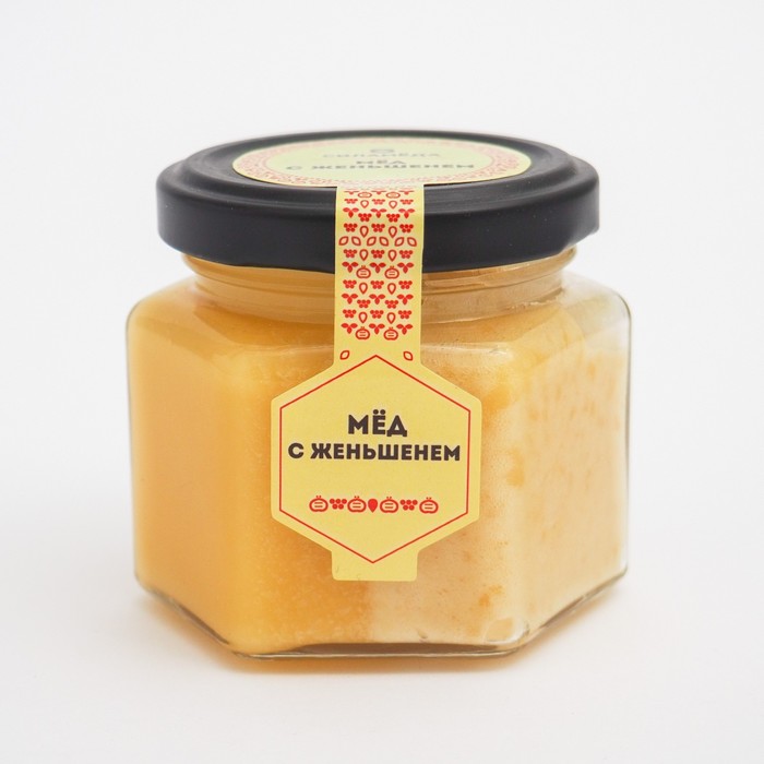 

"Мёд с женьшенем" стекло 150г МУСИХИН МИР МЕДА