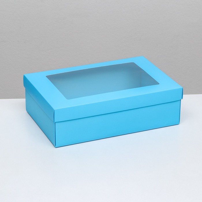 коробка складная тиффани 31 х 24 5 х 9 см Коробка складная «Тиффани», с окном 30 х 20 х 9 см