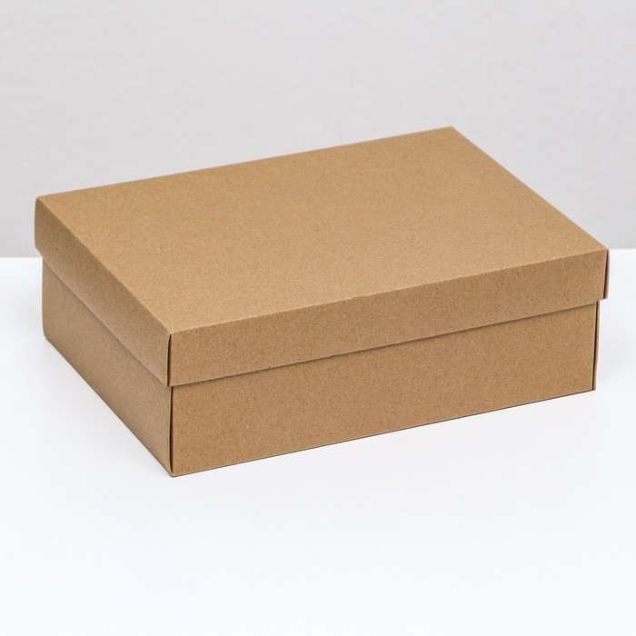 Коробка складная, крышка-дно, крафт, 24 х 17 х 8 см коробка складная крышка дно бирюзовая 24 х 17 х 8 см