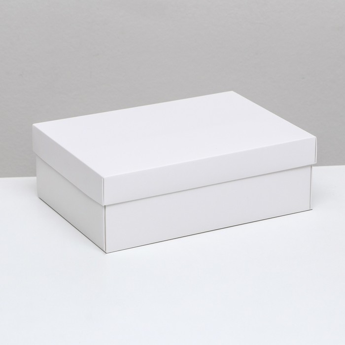 Коробка складная, крышка-дно, белая, 24 х 17 х 8 см коробка складная крышка дно чёрная 24 х 17 х 8 см