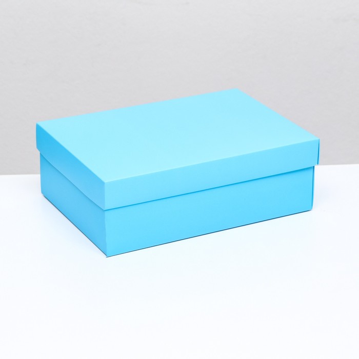 Коробка складная, крышка-дно, бирюзовая , 24 х 17 х 8 см коробка складная действуй дерзко 24 х 17 х 8 см