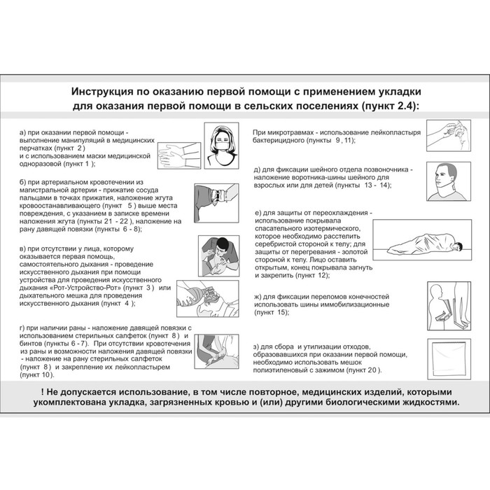 

Укладка первой помощи "ФЭСТ" в сельских поселениях, сумка
