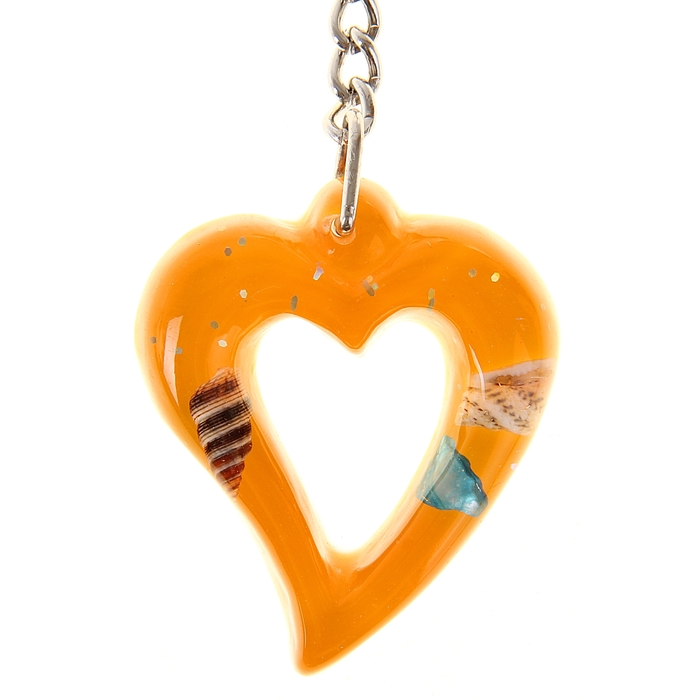 Брелок "Сердце в раме", цвета МИКС