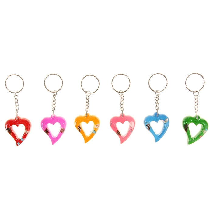 Брелок "Сердце в раме", цвета МИКС