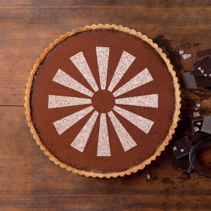 Трафарет для украшения выпечки d=25 см "Солнце"