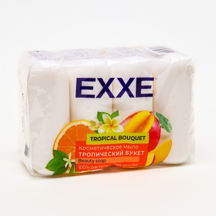 Туалетное мыло косметическое EXXE Тропический букет 4*70 г