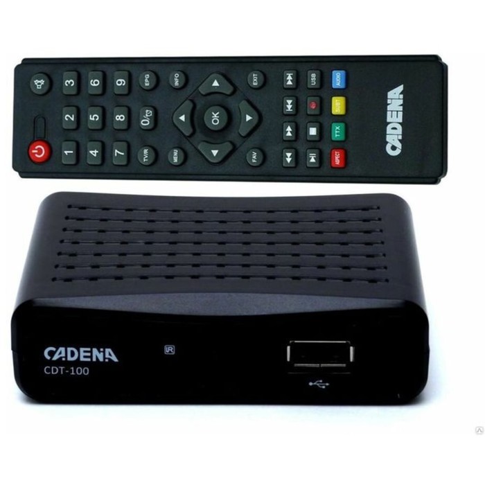 

Ресивер DVB-T2 Cadena CDT-100 (TC) черный