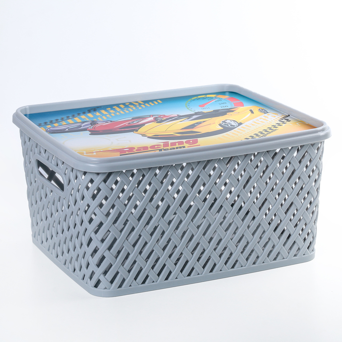 Корзина для хранения с крышкой "Лидер"