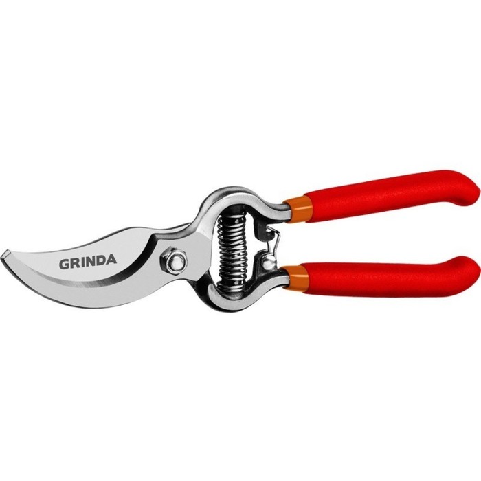 

Секатор плоскостной, 8.2" (21 см), с коваными эргономичными ручками, GRINDA