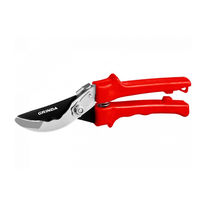 

Секатор плоскостной, 8" (20 см), с пластиковыми ручками, GRINDA