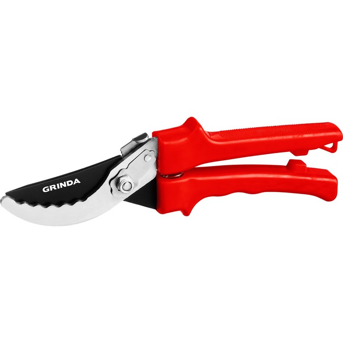 

Секатор плоскостной, 8" (20 см), с пластиковыми ручками, GRINDA
