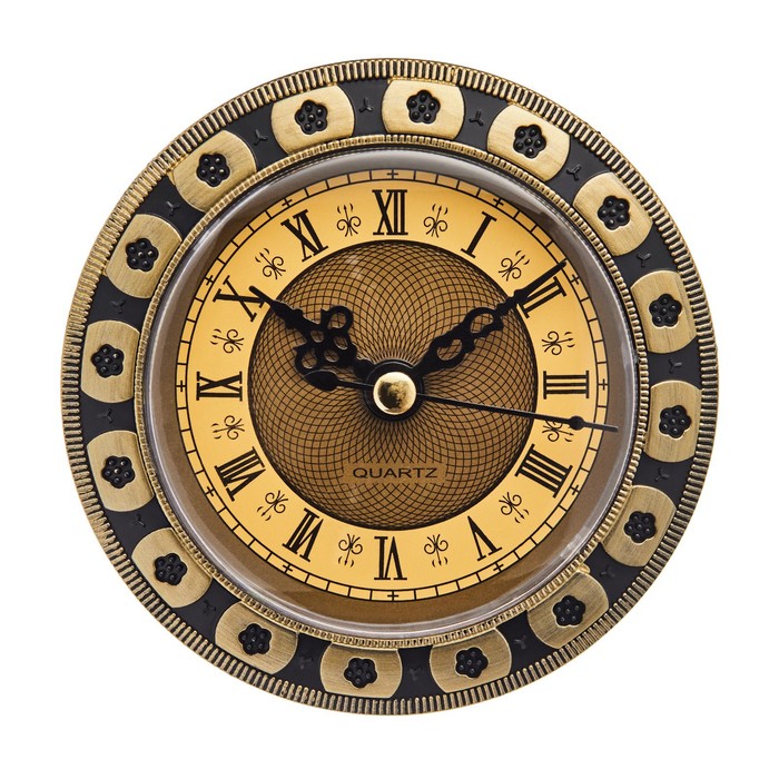 Вставка часы кварцевые, d-9.5 см, 1АА, дискретный ход будильник классика дискретный ход 1аа d 9 см
