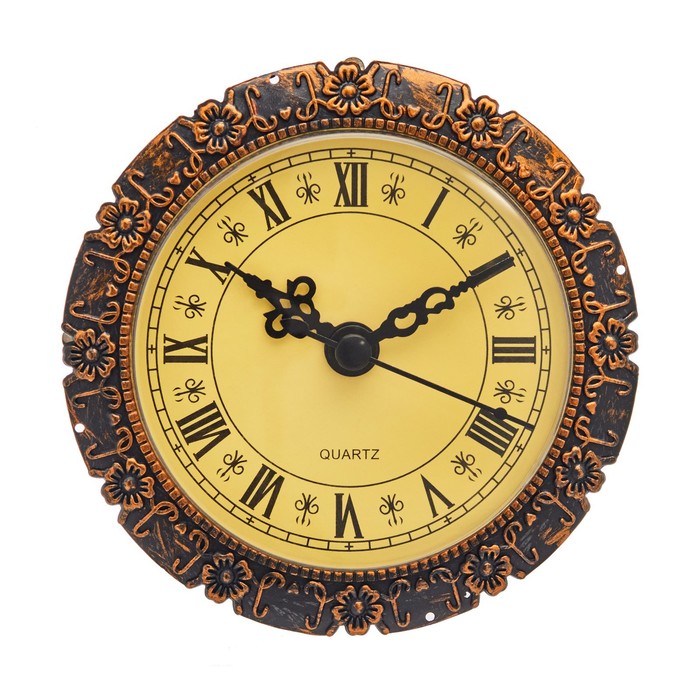 Вставка часы кварцевые, d-9.5 см, 1АА, дискретный ход часы наручные кварцевые женские мида дискретный ход d 3 см ремешок 8 5 и 11 см микс