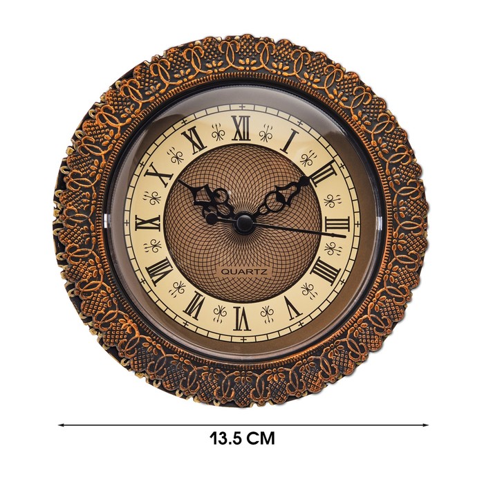 Вставка часы кварцевые, d-13.5 см, 1АА, плавный ход настенные часы механизм плавный ход 1аа d 60 см