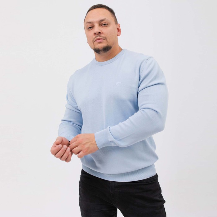 

Джемпер мужской, цвет ярко-голубой, размер 56 (4XL)