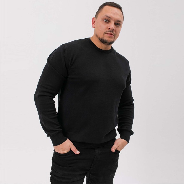 

Джемпер мужской, цвет чёрный, размер 56 (4XL)