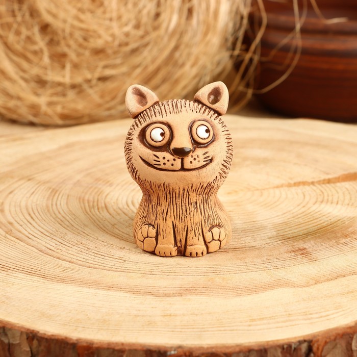 Сувенир свистулька Котёнок, керамика sm02 свистулька маленькая медведь черная керамика щипановых