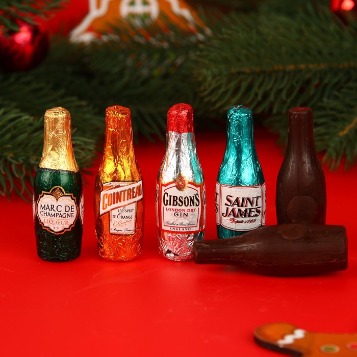 Шоколад фигурный SELECT by ABTEY с алкогольной начинкой ассорти, 13 ± 1 г