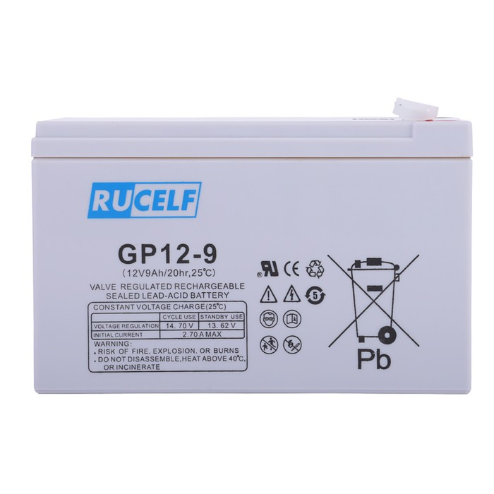 Аккумуляторная батарея RUCELF GP 12-9 батарея gp cr123 gpcr123ae 2cr1