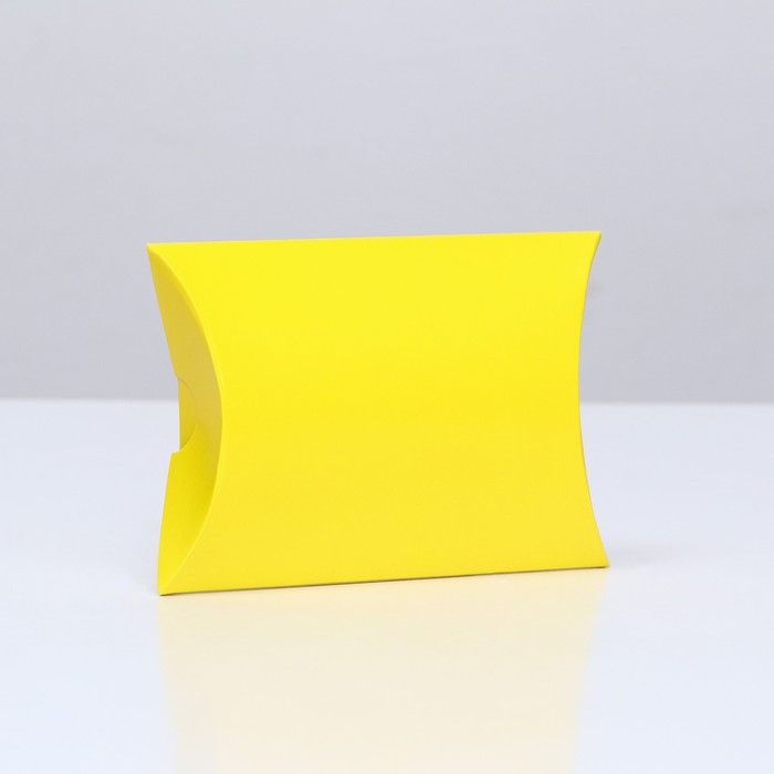 Коробка складная, подушка, жёлтая, 15 х 11 х 3 см,
