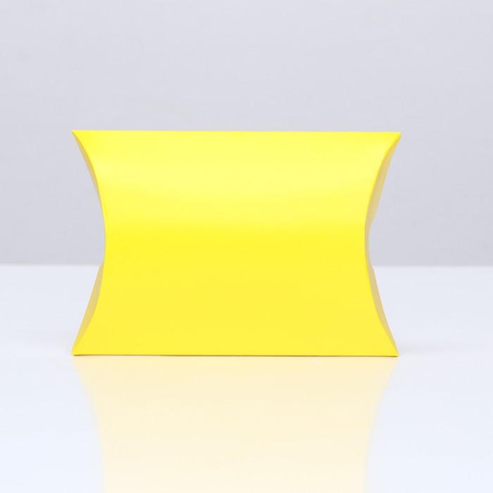 фото Коробка складная, подушка, жёлтая, 15 х 11 х 3 см, upak land