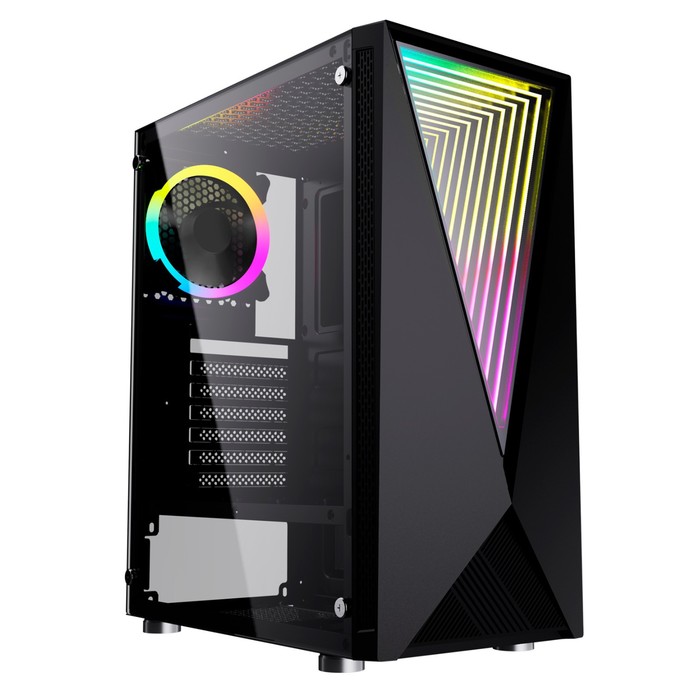 

Корпус GMNG GG-CC100 черный без БП ATX 5x120mm 2xUSB2.0 1xUSB3.0 audio bott PSU