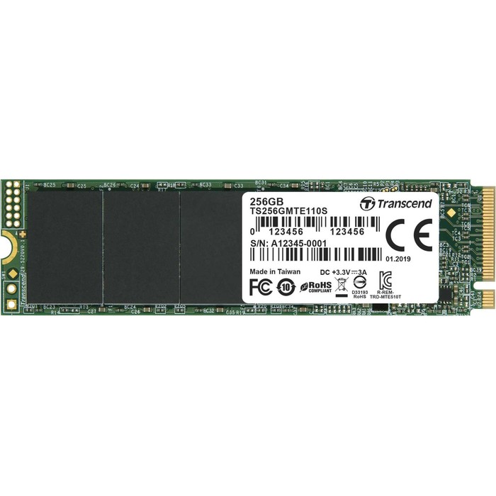 

Накопитель SSD Transcend PCI-E 3.0 x4 256GB TS256GMTE110S M.2 2280