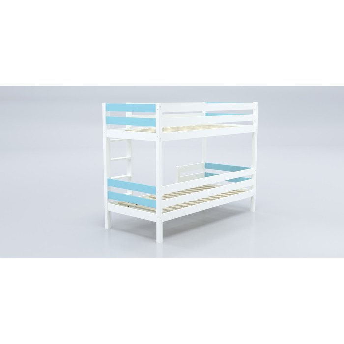 Кровать «Савушка»-01, 2-ярусная, цвет голубой, 90х200 см