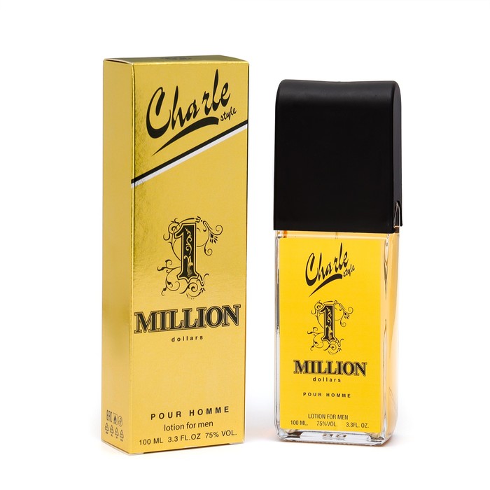 Лосьон после бритья Charle style 1 million dollars, по мотивам One million, Paco Rabanne, 100 мл цена и фото