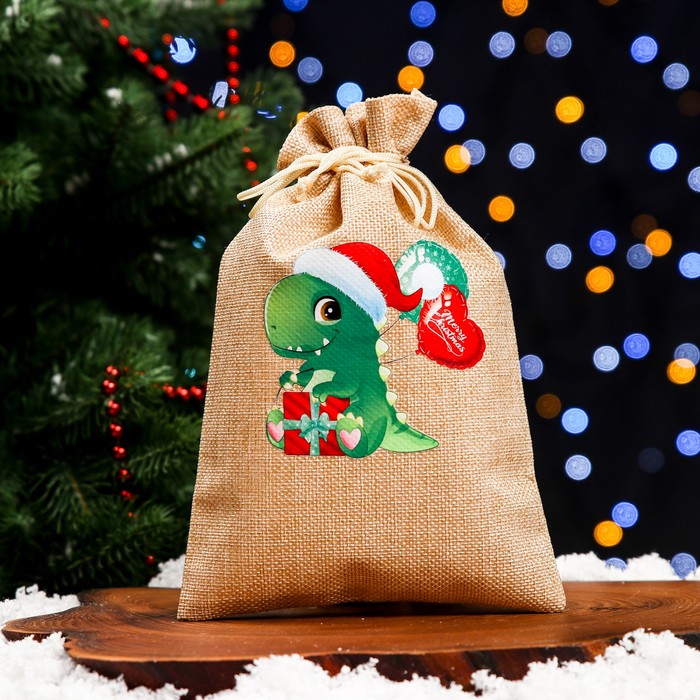 

Мешок подарочный с термонаклейкой "Дракон", 16 х 24 см