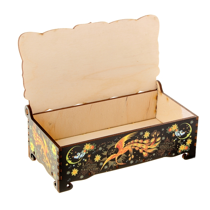 Шкатулка - купюрница «Жар-птицы», 17х9х5,8 см