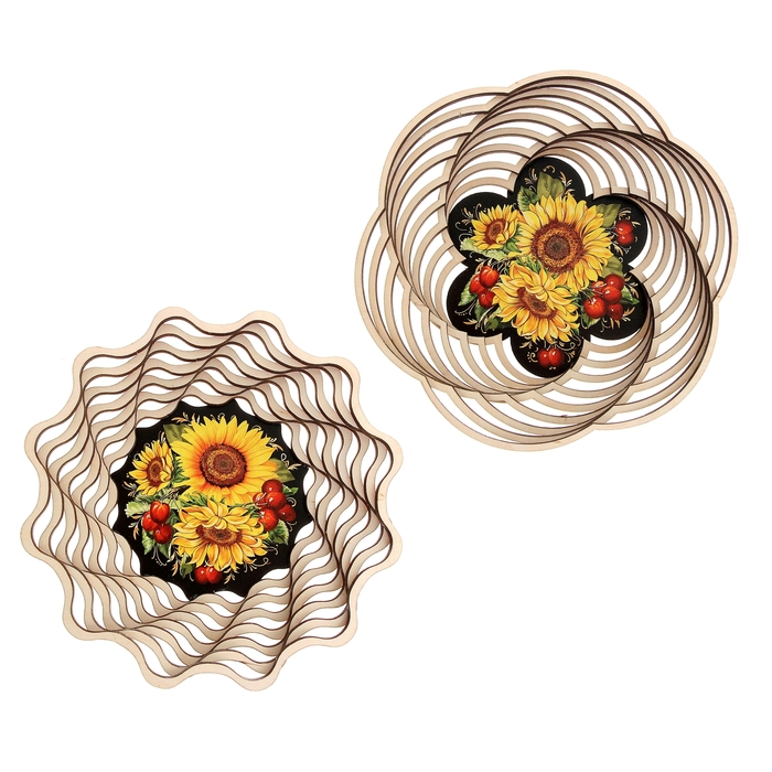 Сухарница «Подсолнухи с вишней»