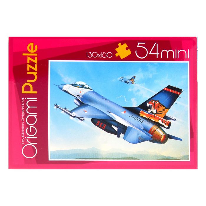 Мини-пазл "Самолеты", 54 элемента, МИКС