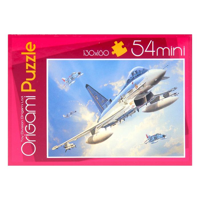 Мини-пазл "Самолеты", 54 элемента, МИКС