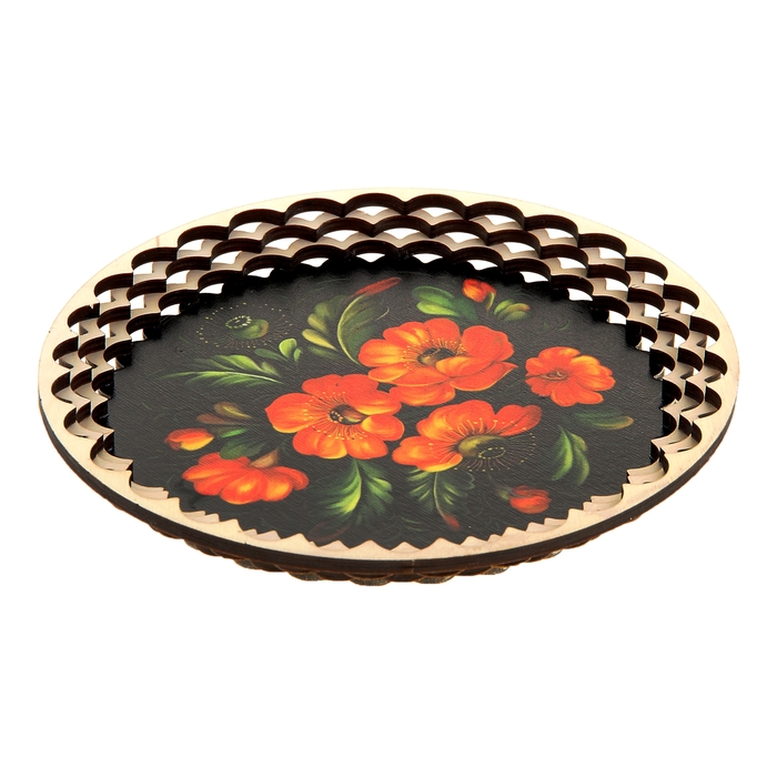 Поднос «Маки», 20 см