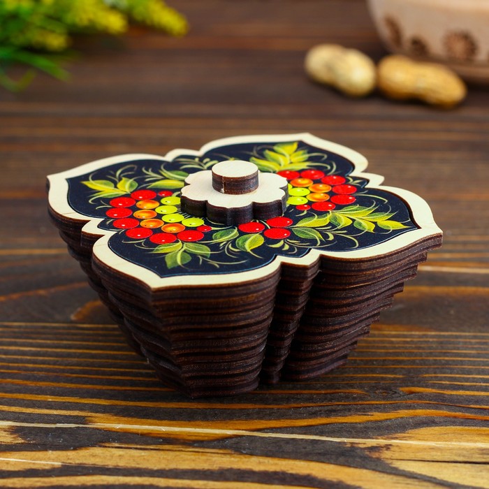 Солонка «Рябина», 9,5×9,5 см, 200 мл