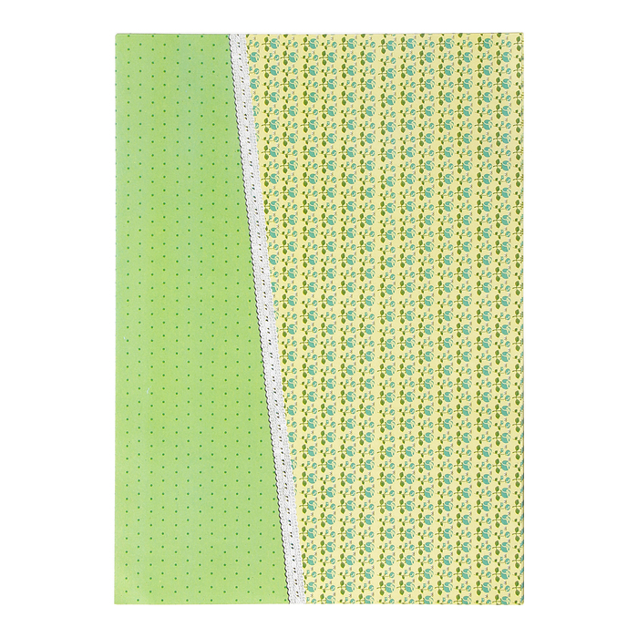 Бумага для творчества "Цветы и горошек" А4 плотность 80 гр