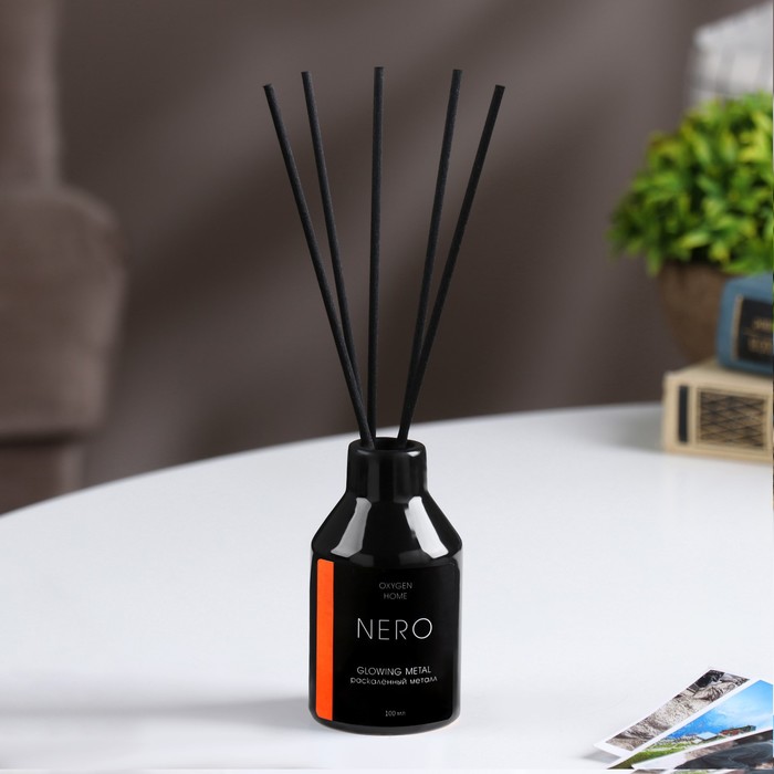 

Диффузор ароматический в фарфоре NERO "Glowing metal", 100 мл, раскаленный металл