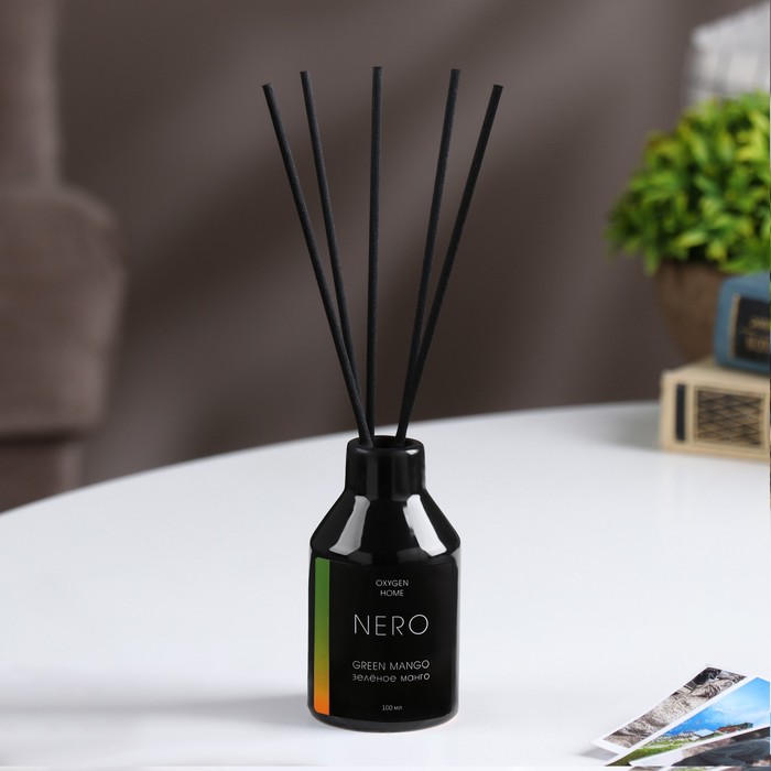 

Диффузор ароматический в фарфоре NERO "Green mango", 100 мл, зеленое манго
