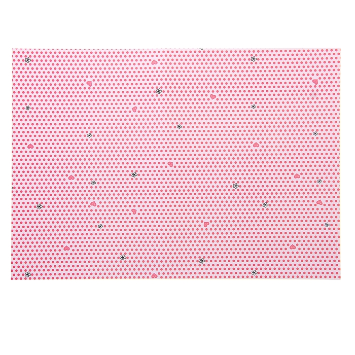 Бумага для творчества "Горошек" красный А4 плотность 80 гр
