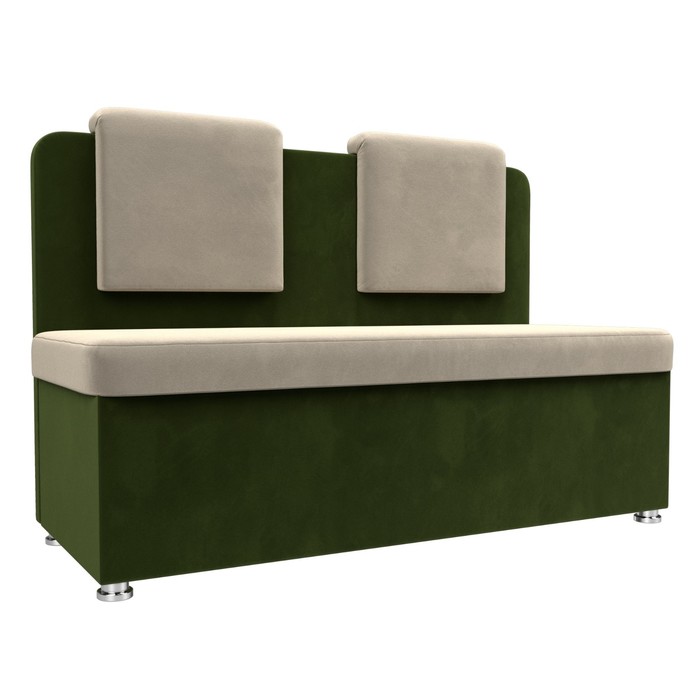 Кухонный диван «Маккон», 2-х местный, микровельвет, цвет бежевый / зелёный 27675