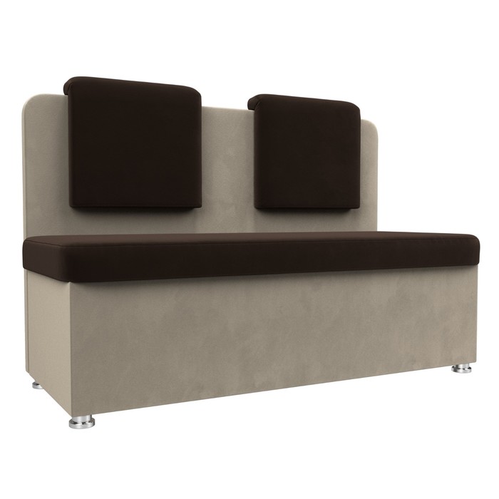Кухонный диван «Маккон», 2-х местный, микровельвет, цвет коричневый / бежевый 27675