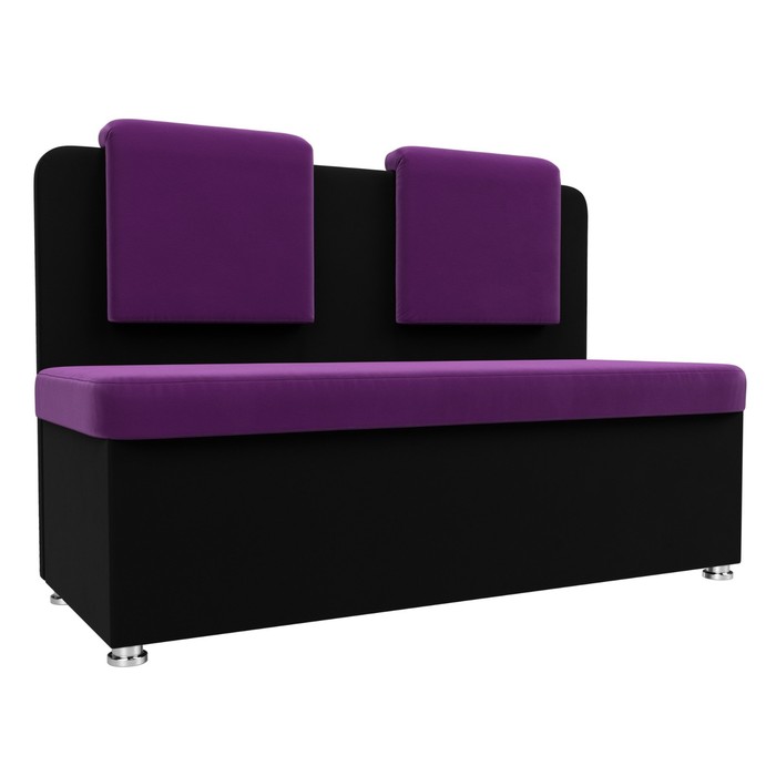 Кухонный диван «Маккон», 2-х местный, микровельвет, цвет фиолетовый / чёрный 27675